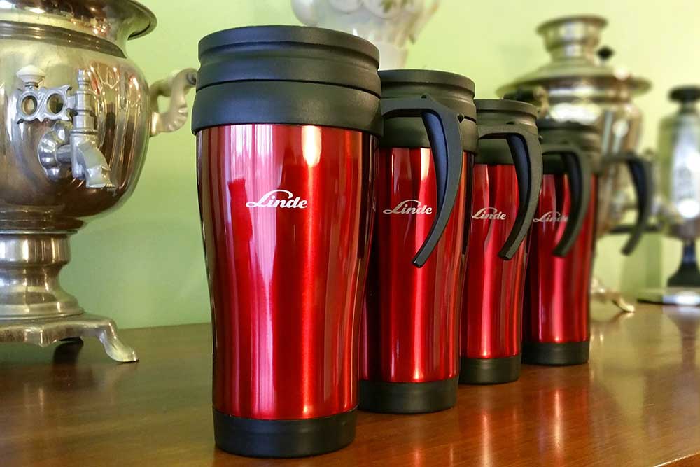 termoszbögre, tamponnyomás, reklámtárgy, prémium reklámajándék