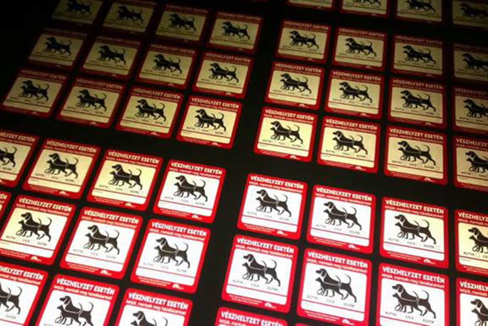 reklámmatrica, szóróajándék, állatvédő, fényvisszaverő, kkv